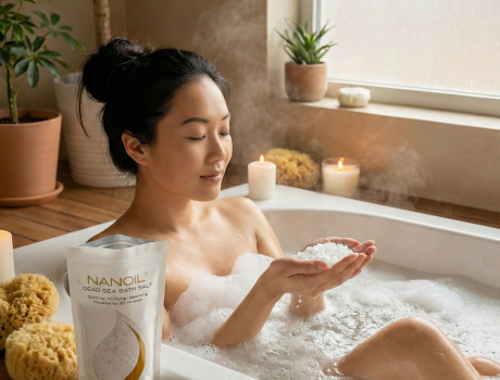 nanoil sal de baño relajante