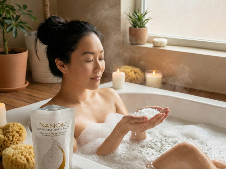 nanoil sal de baño relajante