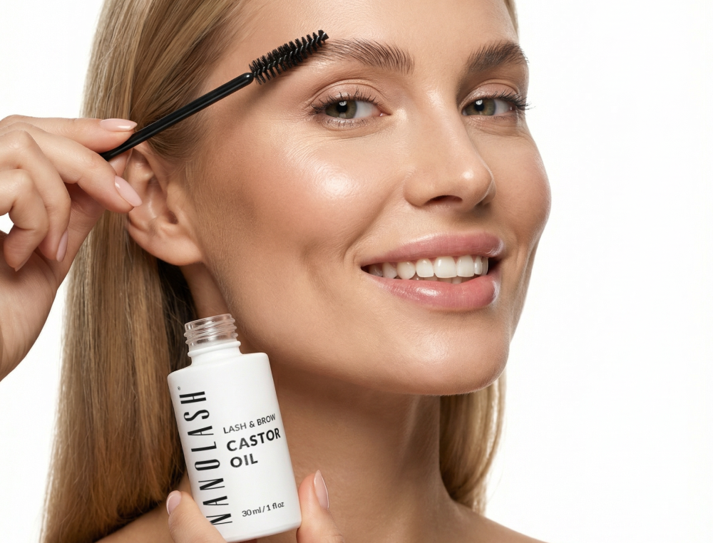 nanolash aceite de ricino en las pestañas