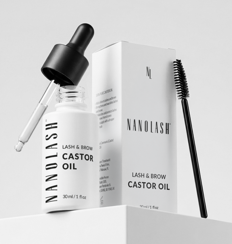 aceite de ricino en las pestañas nanolash